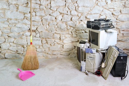 Efficient rubbish clearance process in action